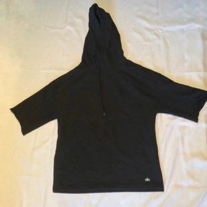 Alo Yoga Black Short Sleeve Hoodie